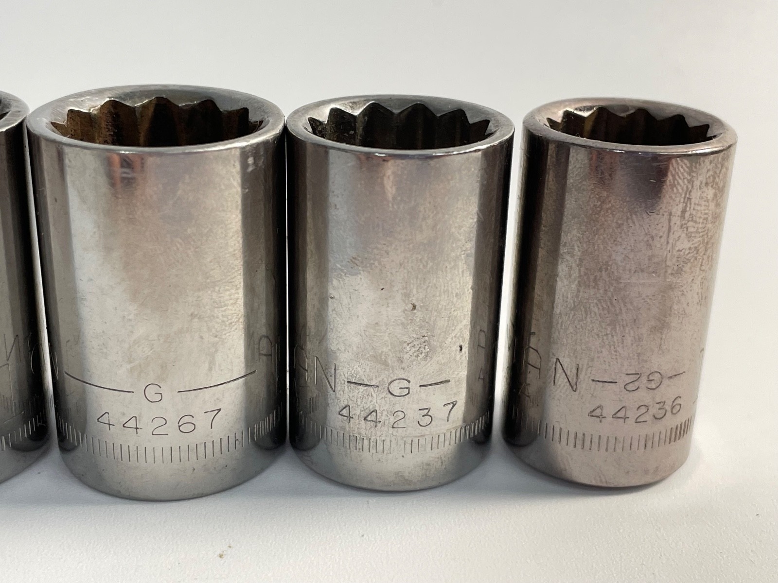 Craftsman – Lot Of 5 Metric Sockets, 1/2″ Drive – 21mm, 19mm, 18mm, 17mm, 15mm