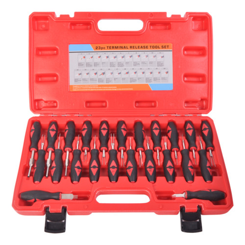 23Pcs Universal Automotive Terminal Release Removal Remover Set Rubber Handle