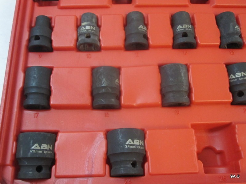 ABN 7271 Metric Impact Socket Set 23-Piece 1/2″ Drive