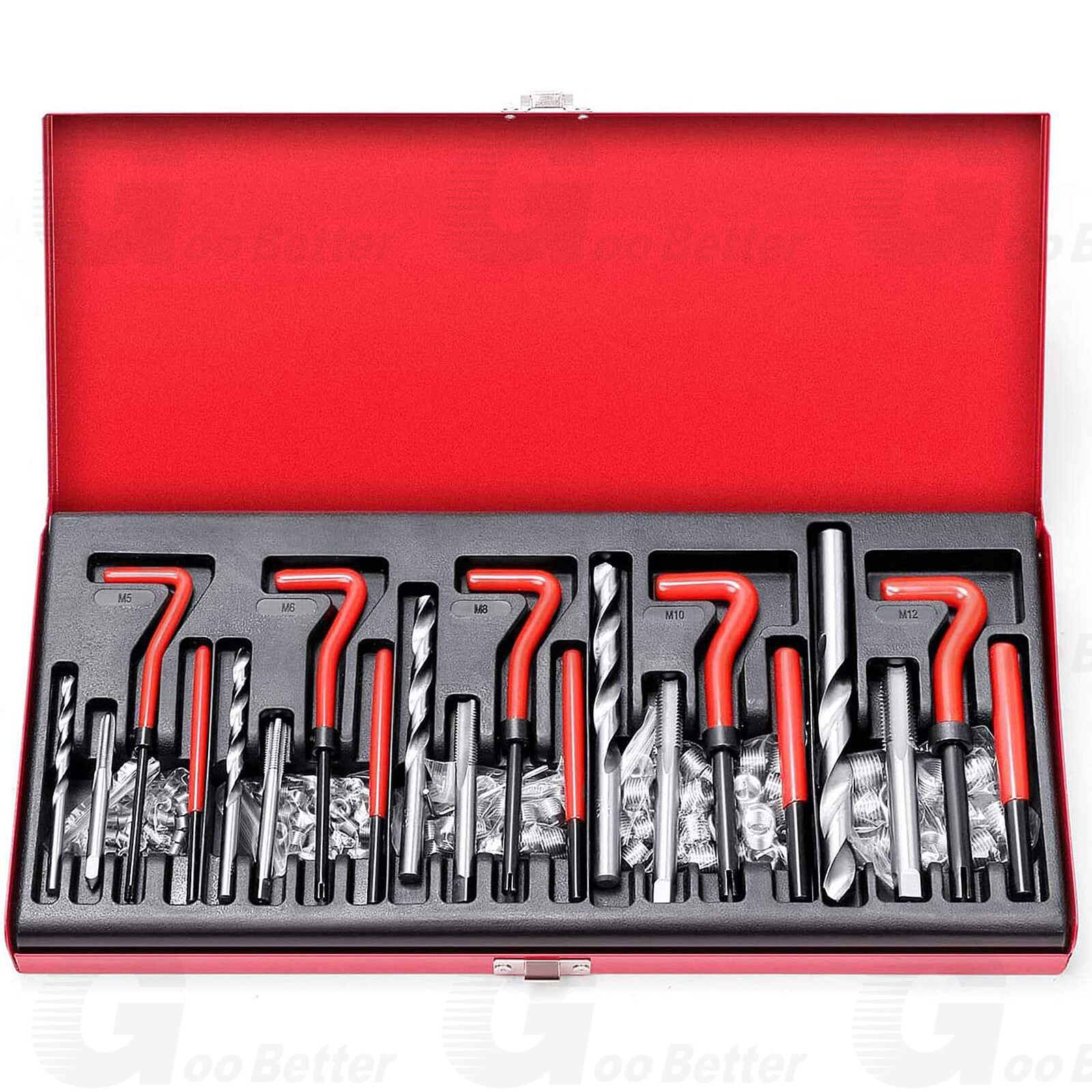 Helicoil Type Thread Repair Kit rethread Stripped Metric M5 M6 M8 M10 M12 131PCS