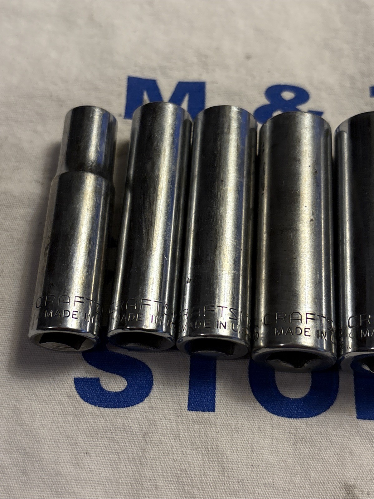 Craftsman USA 3/8″ Drive 9pc 6pt Deep Socket Set -V- & -G- Series 3/8″ – 7/8″