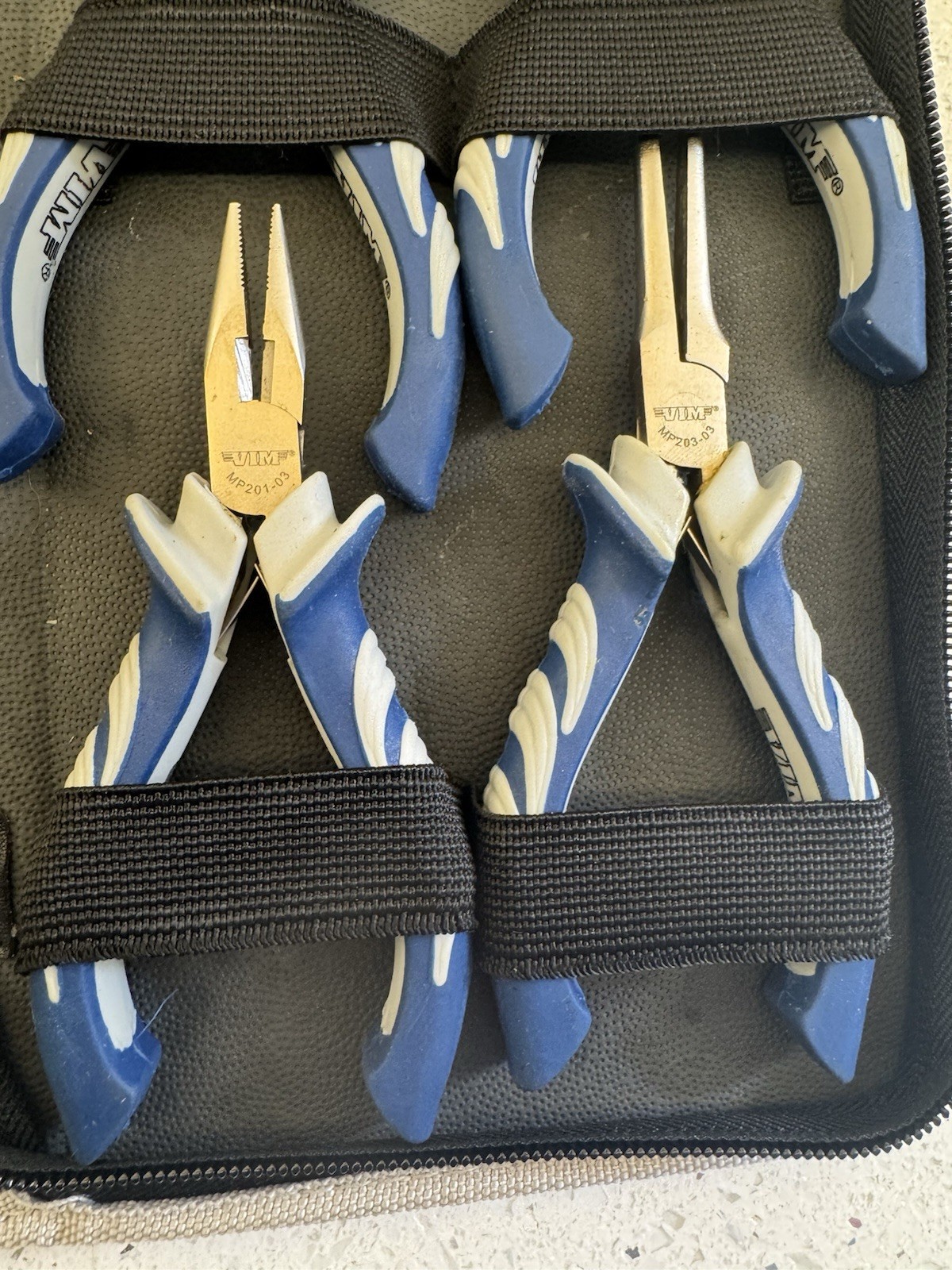 VIM MP200 Miniature Precision Plier 4″ to 6″ 8 pcs set packed in a durable carry