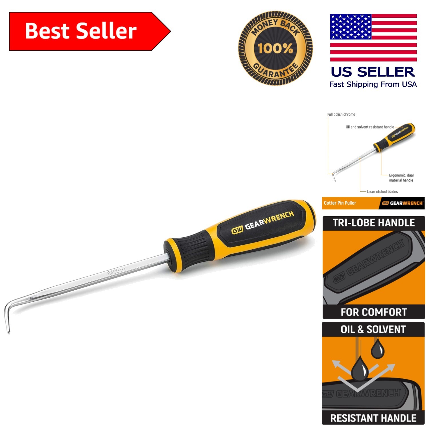 5” Cotter Pin Puller – Ergonomic Alloy Steel for Automotive Precision