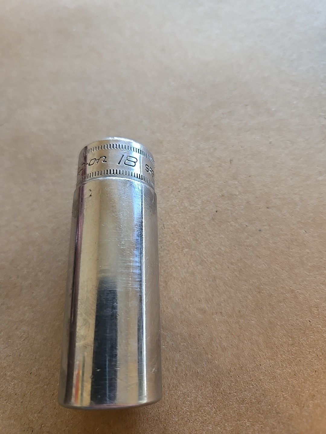 Snap On 3/8″ Drive 18MM 6PT Metric Deep Chrome Socket USA SFSM18