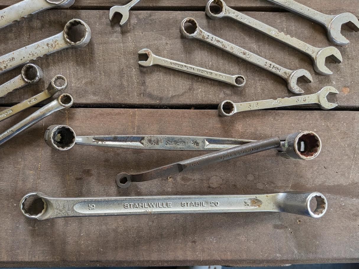 Snap on, Matco, MAC, etc. mixed lot of various wrenches