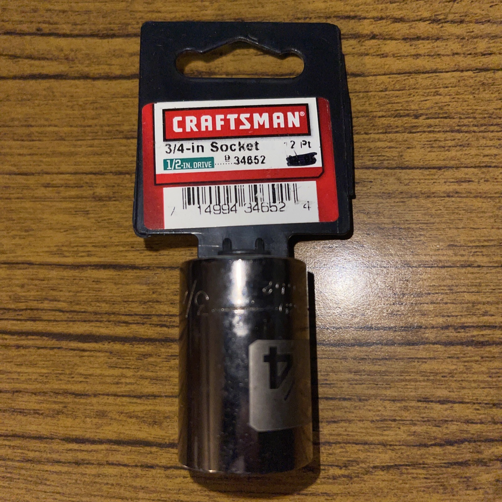 Vintage NOS Craftsman 3/4 socket 1/2 drive NOS MADE IN USA🇺🇸12 Point 34652