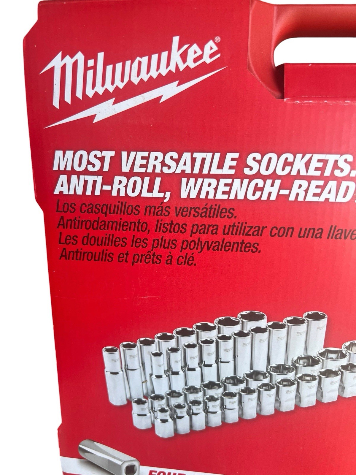 🚗 Milwaukee 48-22-9010 47 Piece SAE And Metric 1/2″ Drive Socket Set NEW