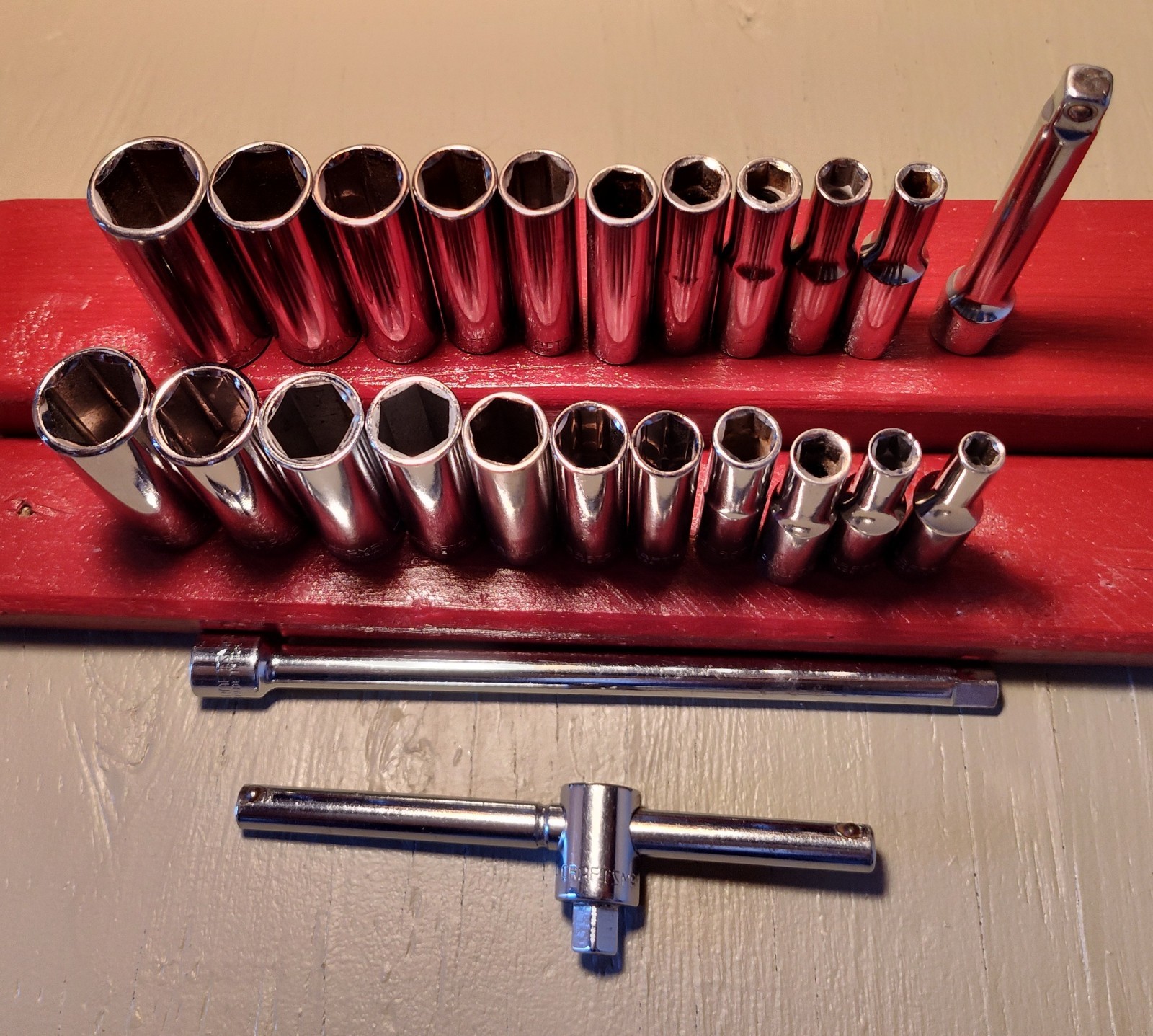 🇺🇲 CRAFTSMAN 24 pc 1/4″ Drive Socket, Extension Set : MM & SAE, Great Set