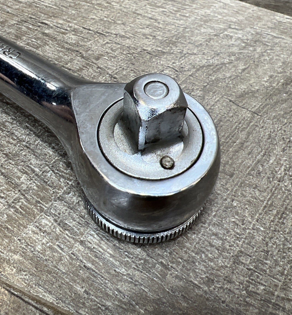 Vintage Craftsman 43773 EE 7 1/2″ Inch Drive Chrome Ratchet Thumb Wheel USA Made