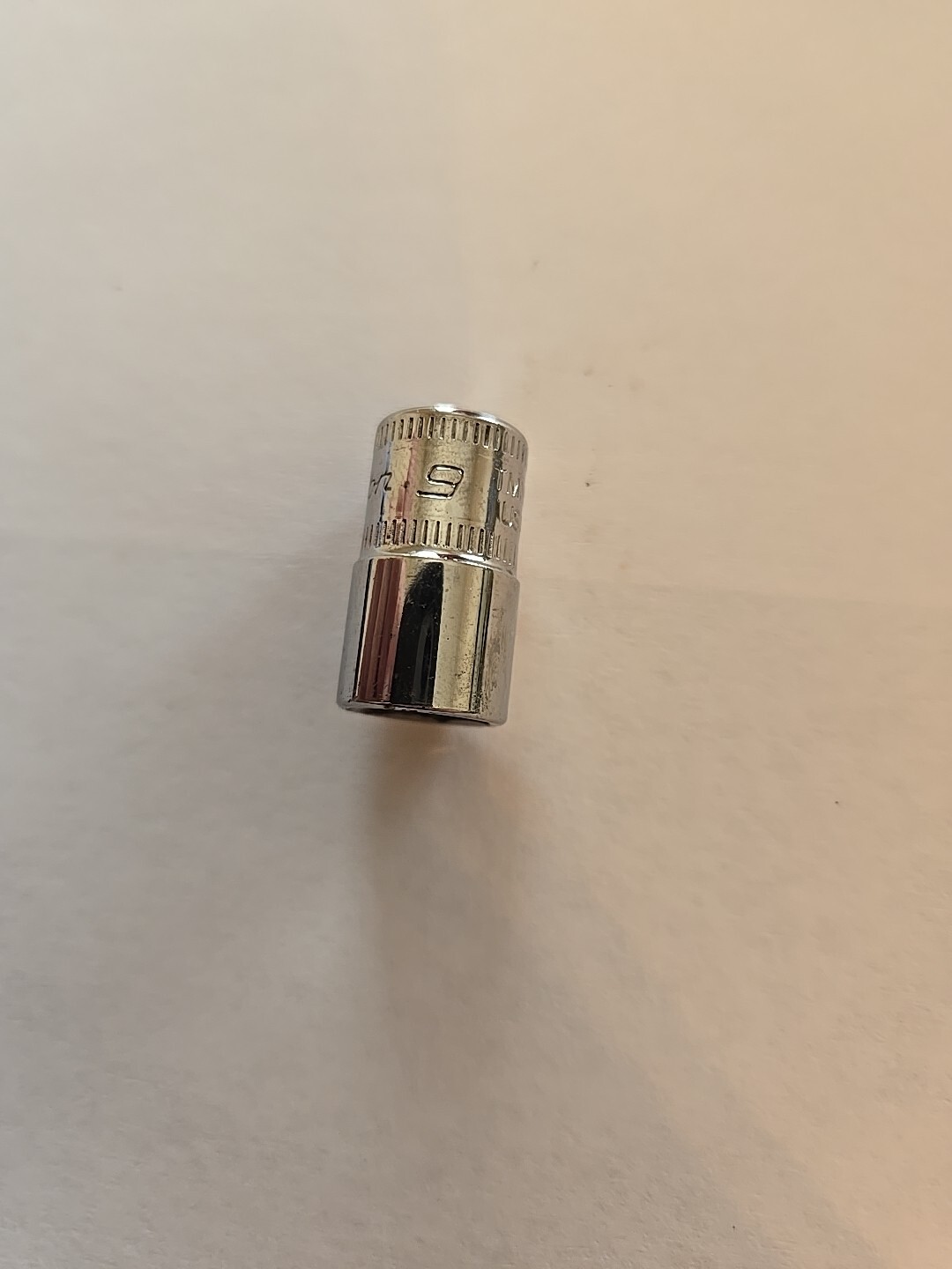 Snap On 1/4″ Drive 9MM 6PT Shallow Chrome Socket TMM9