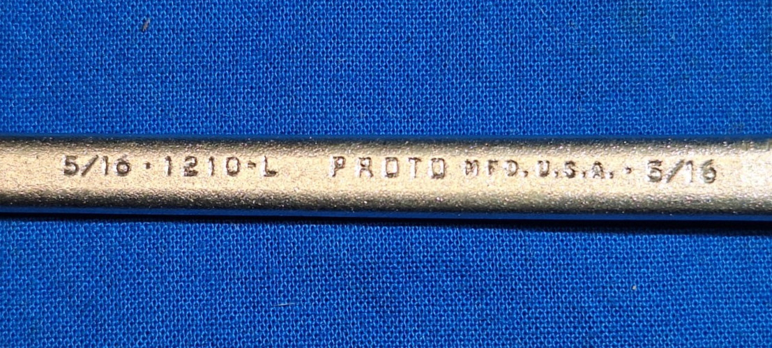 Proto 1210L 5-3/4″ long 5/16″ Combination wrench 12 point USA