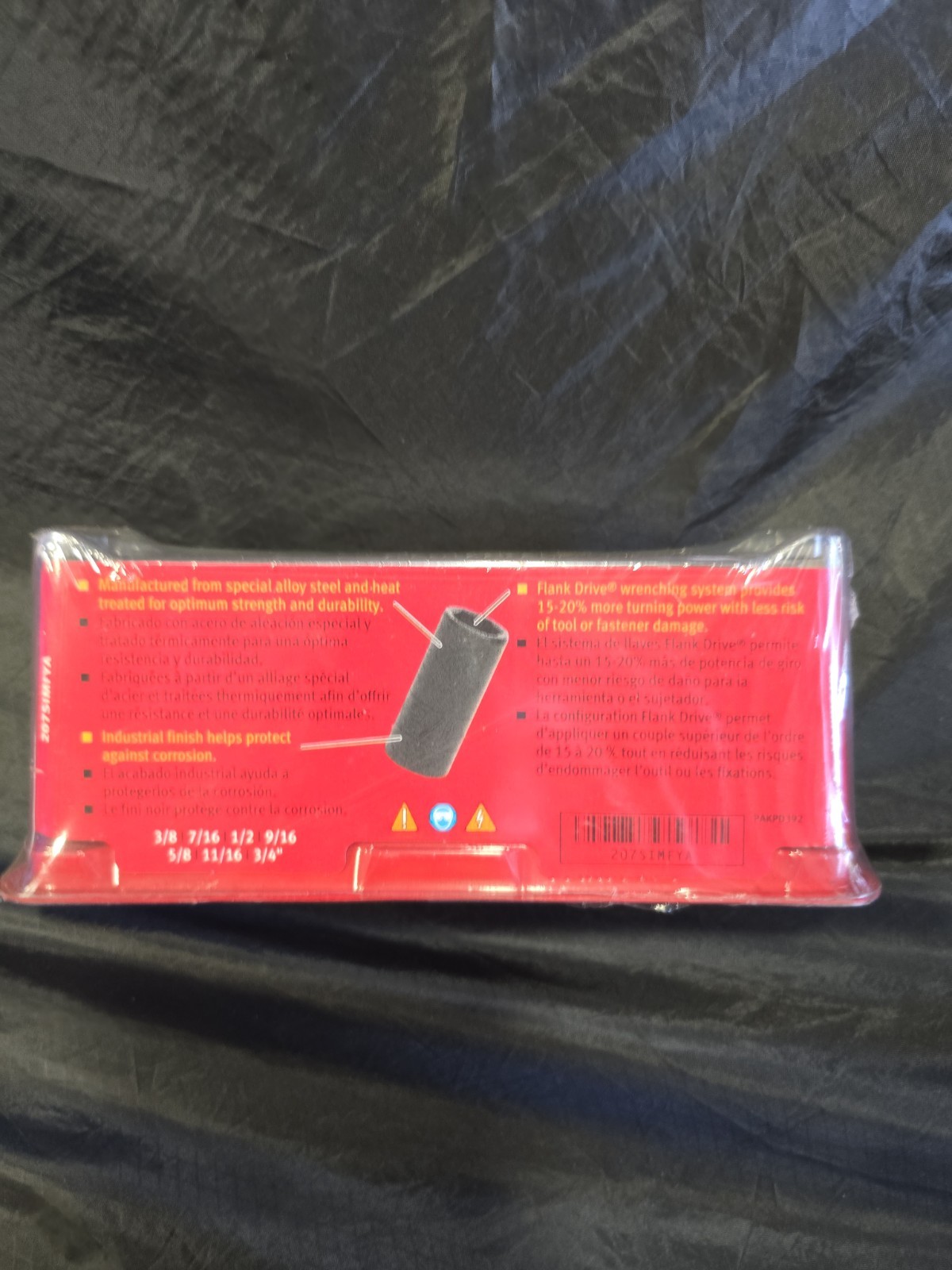 Snap-On 3/8″ Drive 7pc SAE 3/8 – 3/4″ Deep Essential Impact Socket Set 207SIMFYA