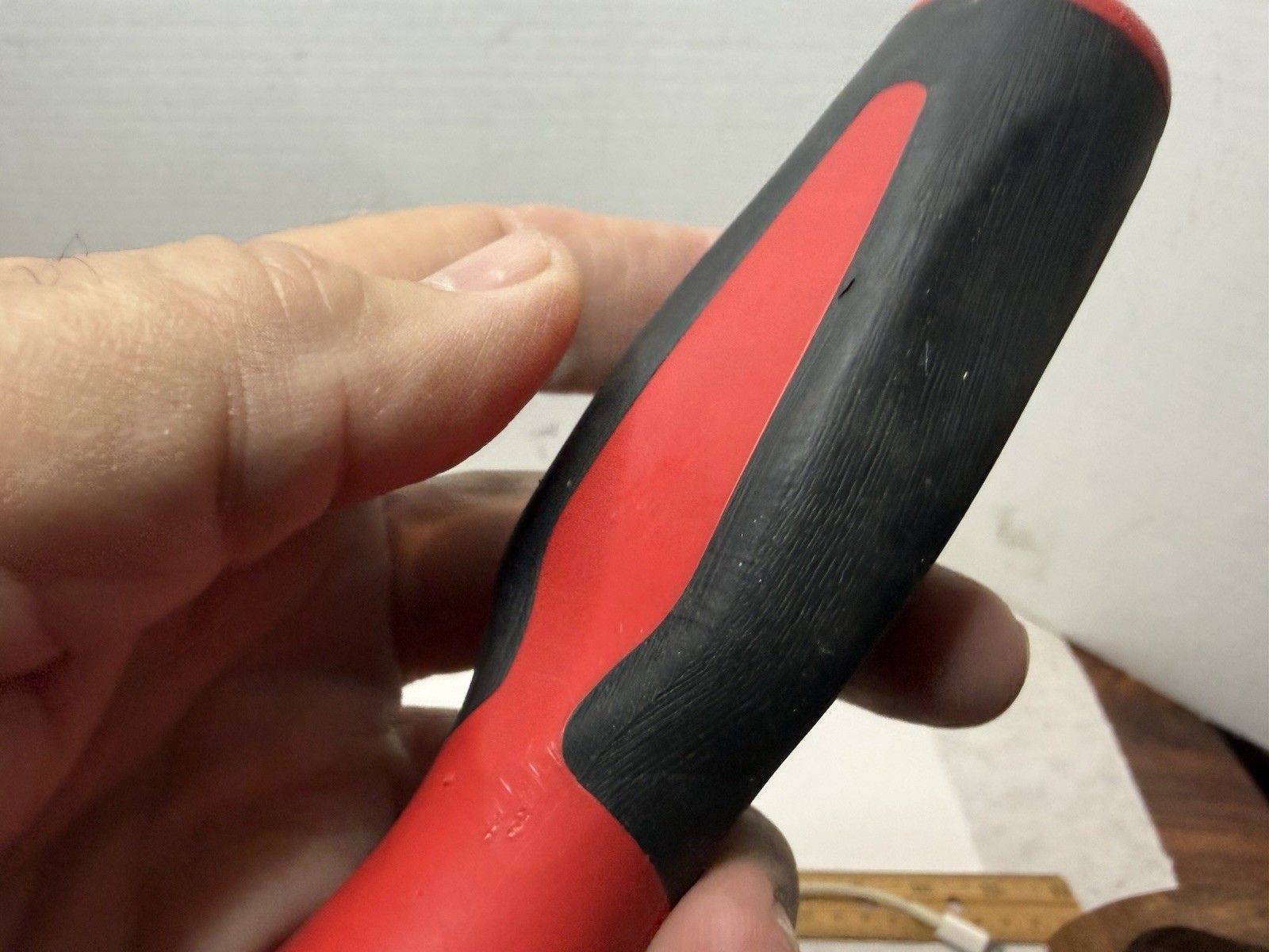 Snap On Tools 1/4″ Shank Driver SGT4B Soft Grip Red Black