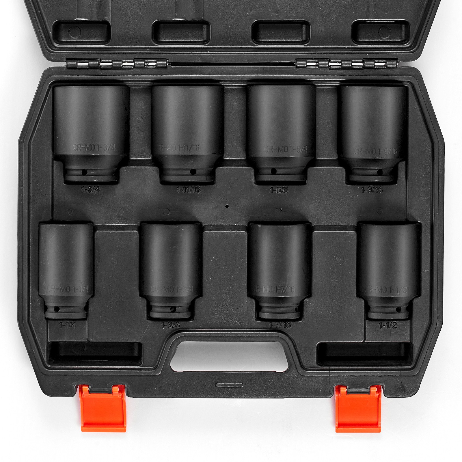 Uimoso 8PCS 1/2″ Drive Deep 12-Point Metric Axle Nut Impact Socket Set