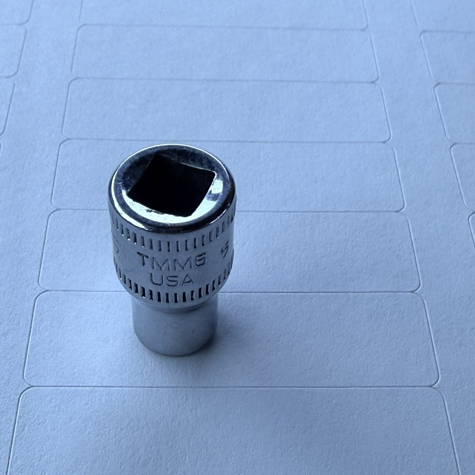 SNAP ON 6mm 1/4″ Drive 6 Point Shallow Chrome Socket TMM6 Flank Drive – USA