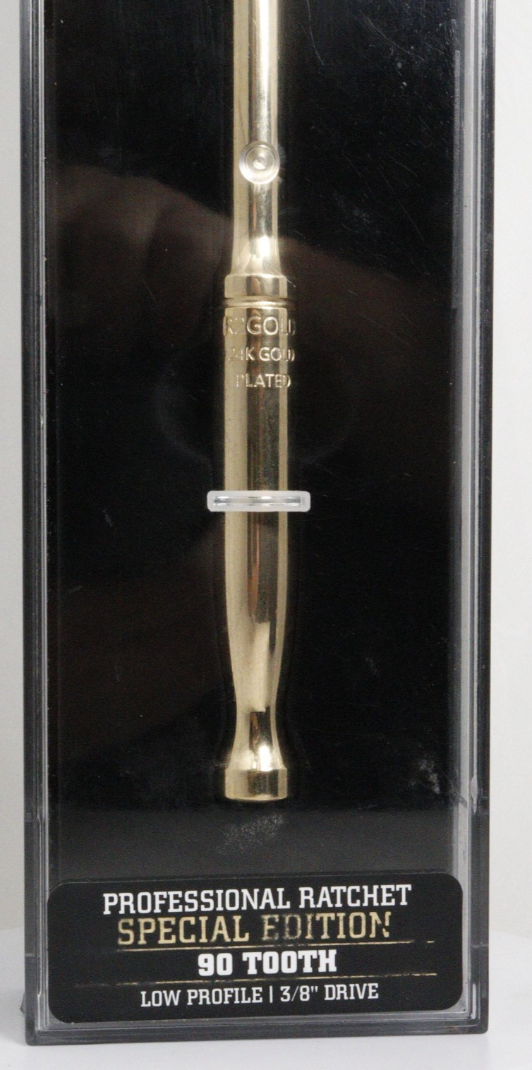 ICON 3/8” 24K Gold Plated Professional Ratchet Socket Wrench (56907)