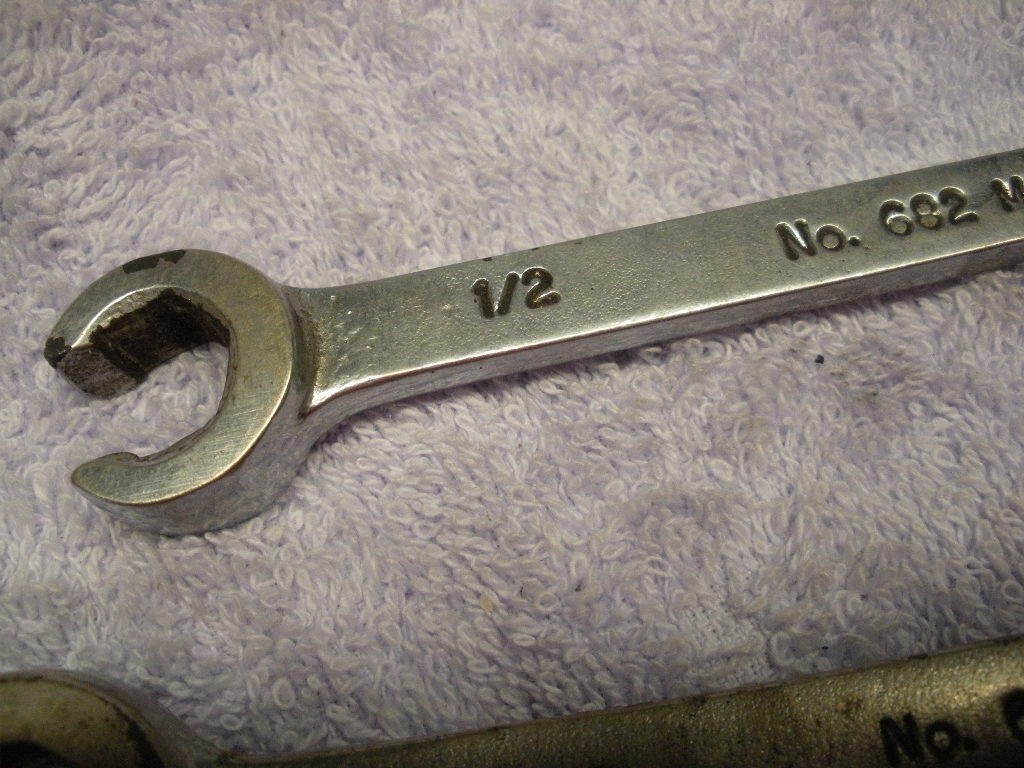 Vintage Cal-Van 2 Piece Combo Line Flare Nut Wrench SAE Set 1/2″-11/16″ USA
