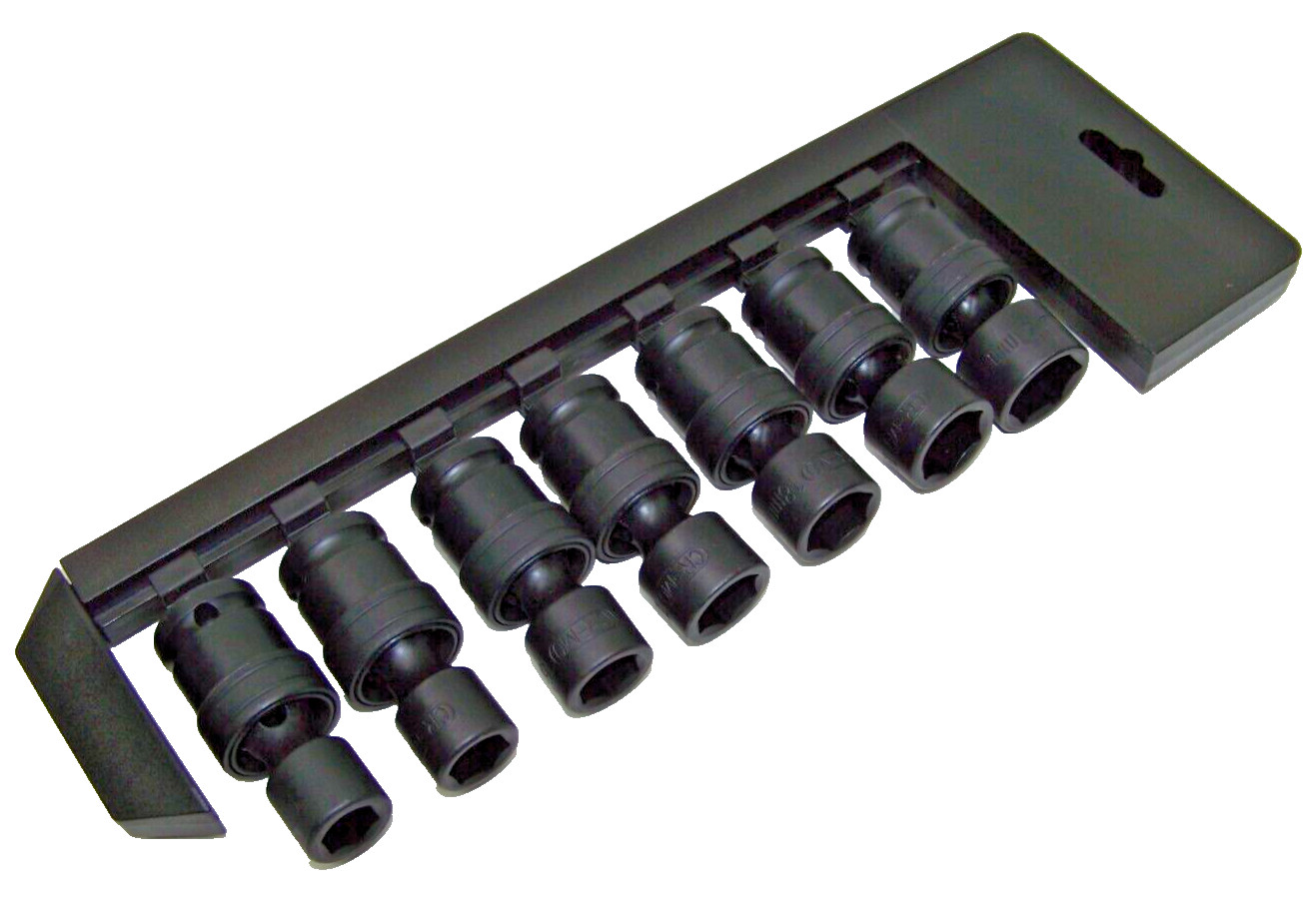 7Pcs 1/2″ Drive Universal Swivel Impact Socket 13, 14, 15, 17, 18. 19, 21 Metric