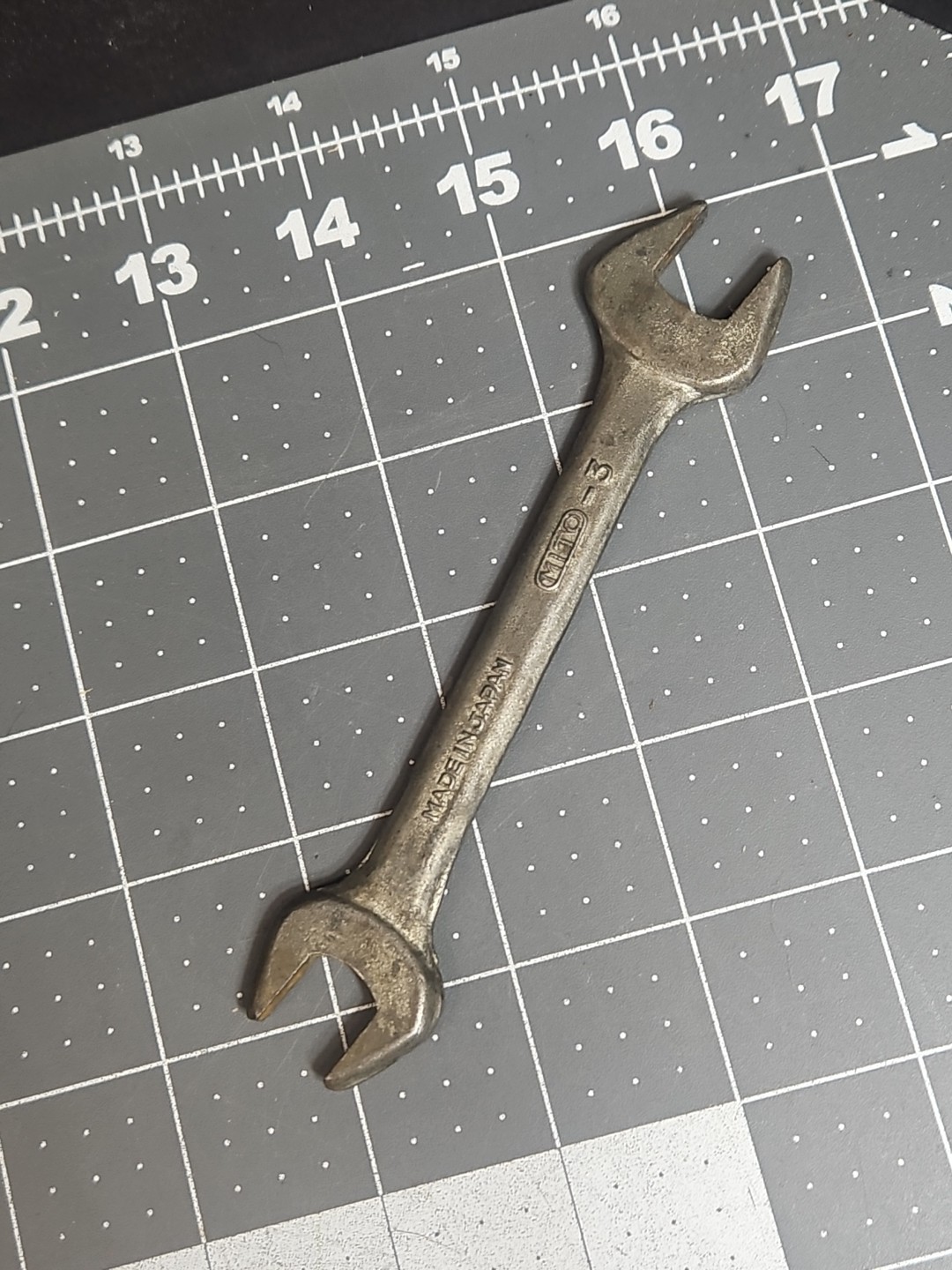 Vintage KAWASAKI Motorcycle MITO-3 Tool Open End Wrench 12mm / 13mm Metric Ht2