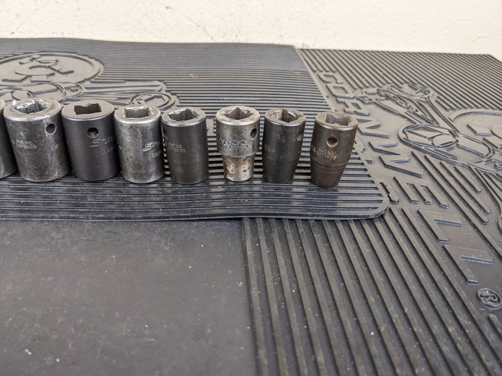 #bg155 Snap-On 14pc 1/2″ Drive 6pt SAE Shallow Impact Socket Set