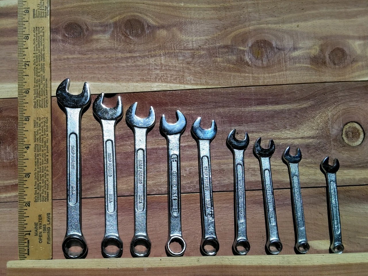 VINTAGE NOS GEDORE 6mm – 14mm METRIC COMBO 9 PIECE WRENCH SET