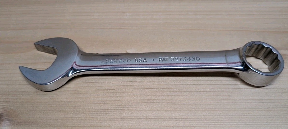 Vintage Snap On OEX280 7/8 12 Point Short Combination Wrench Excellent