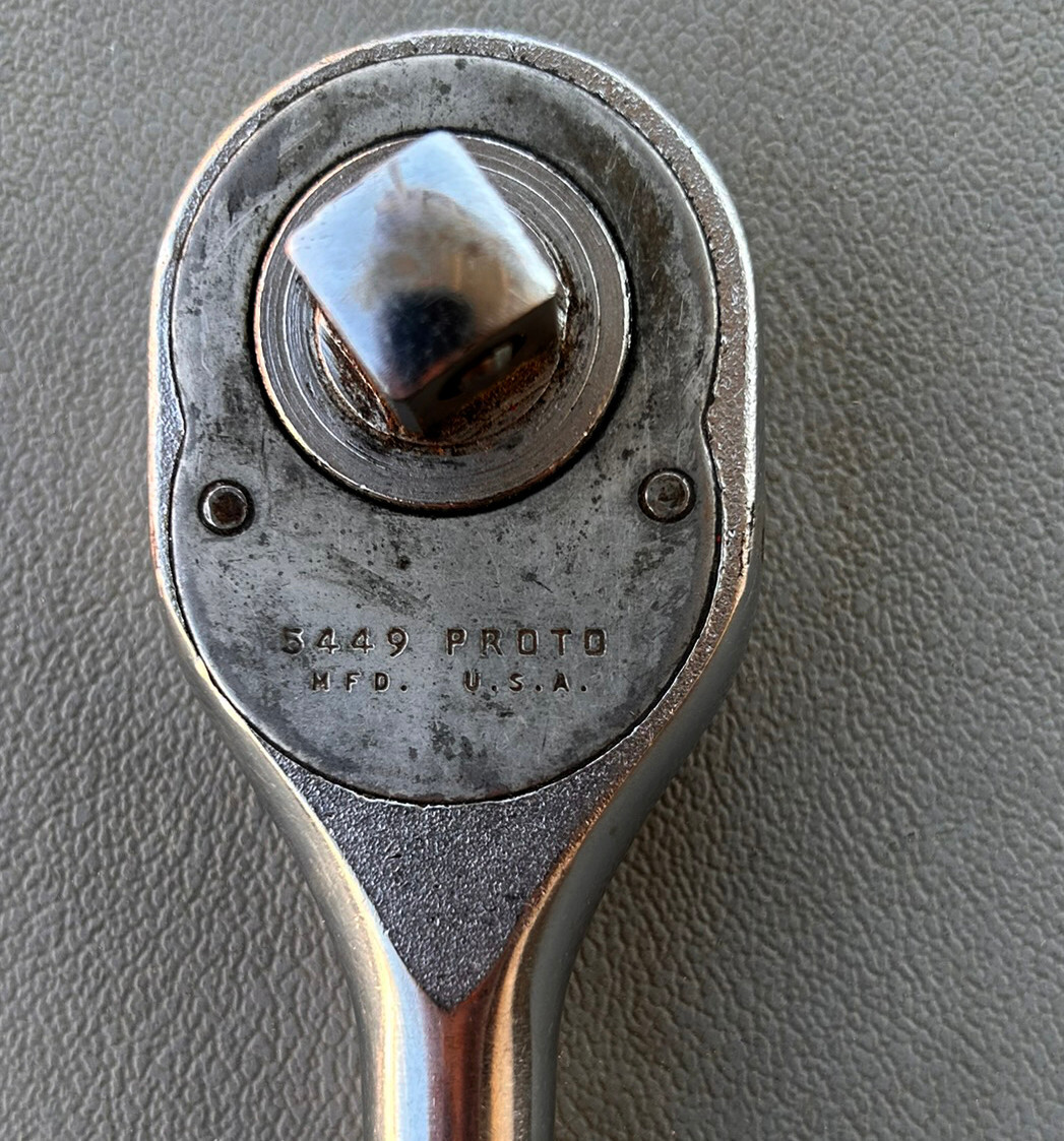 PROTO Tools USA 1/2″ Drive Ratchet Socket Wrench 5449