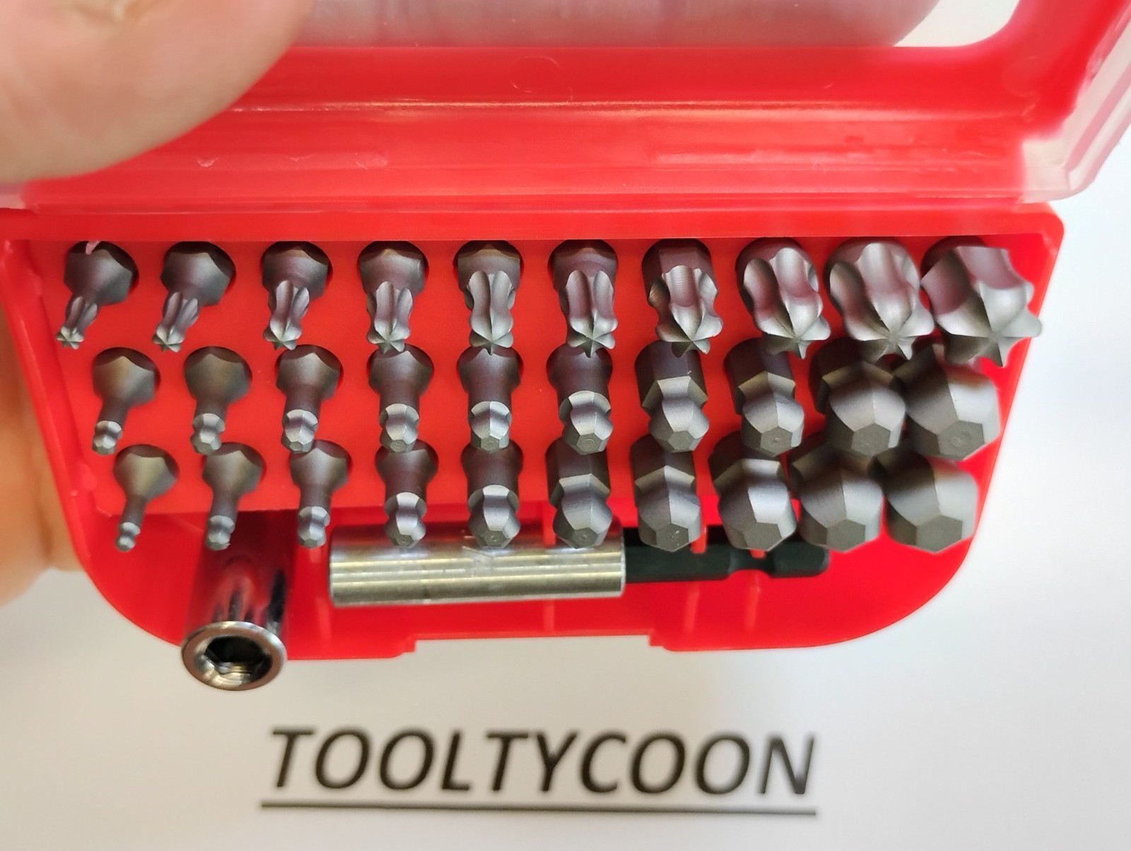 Blue Point TOOLS NEW Bit SET Ball Hex 32pc RED SDM32KTBLEM in red storage case