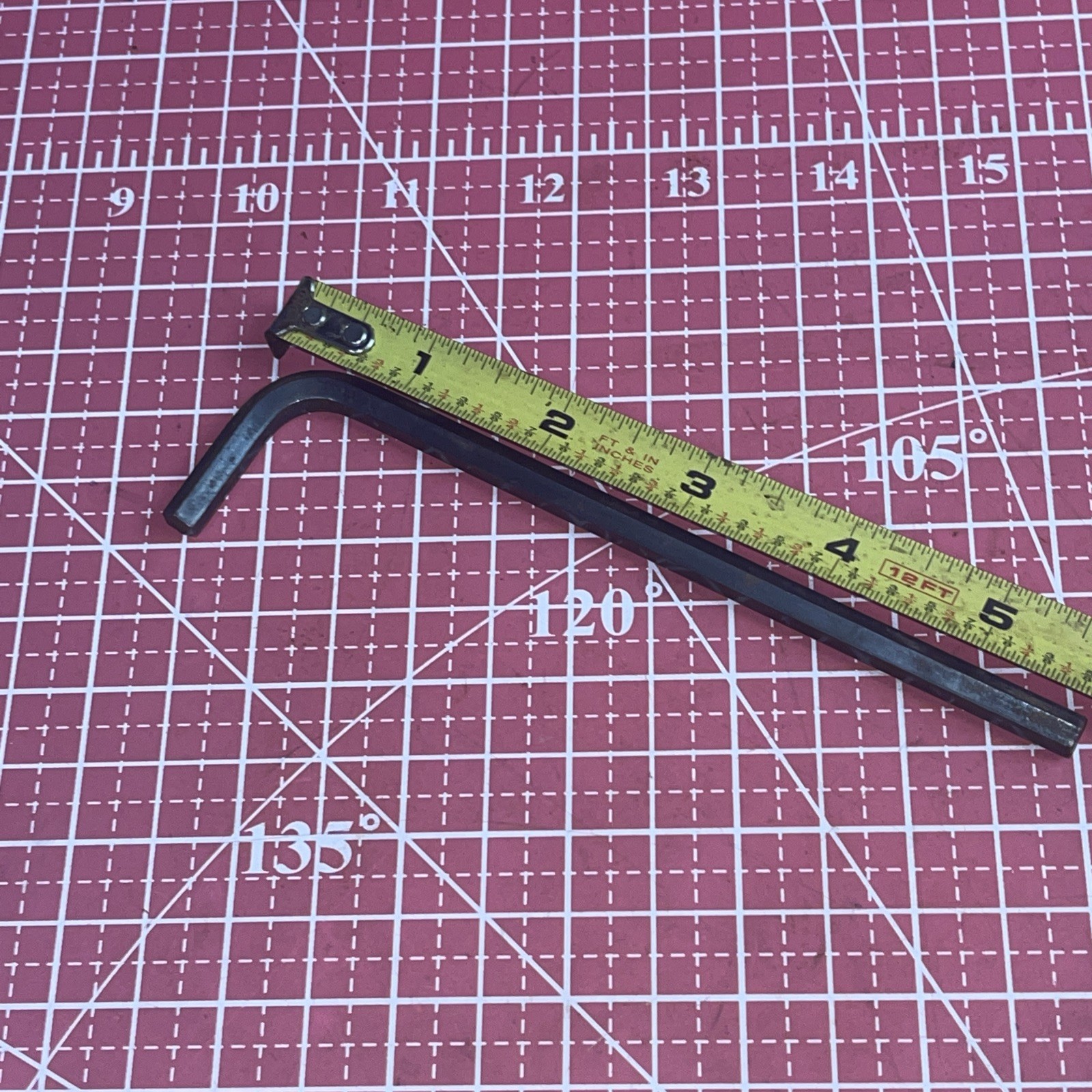 NOS Allen USA 6 MM Metric Hex Key Long Arm Wrench 5 11/16 Overall Length