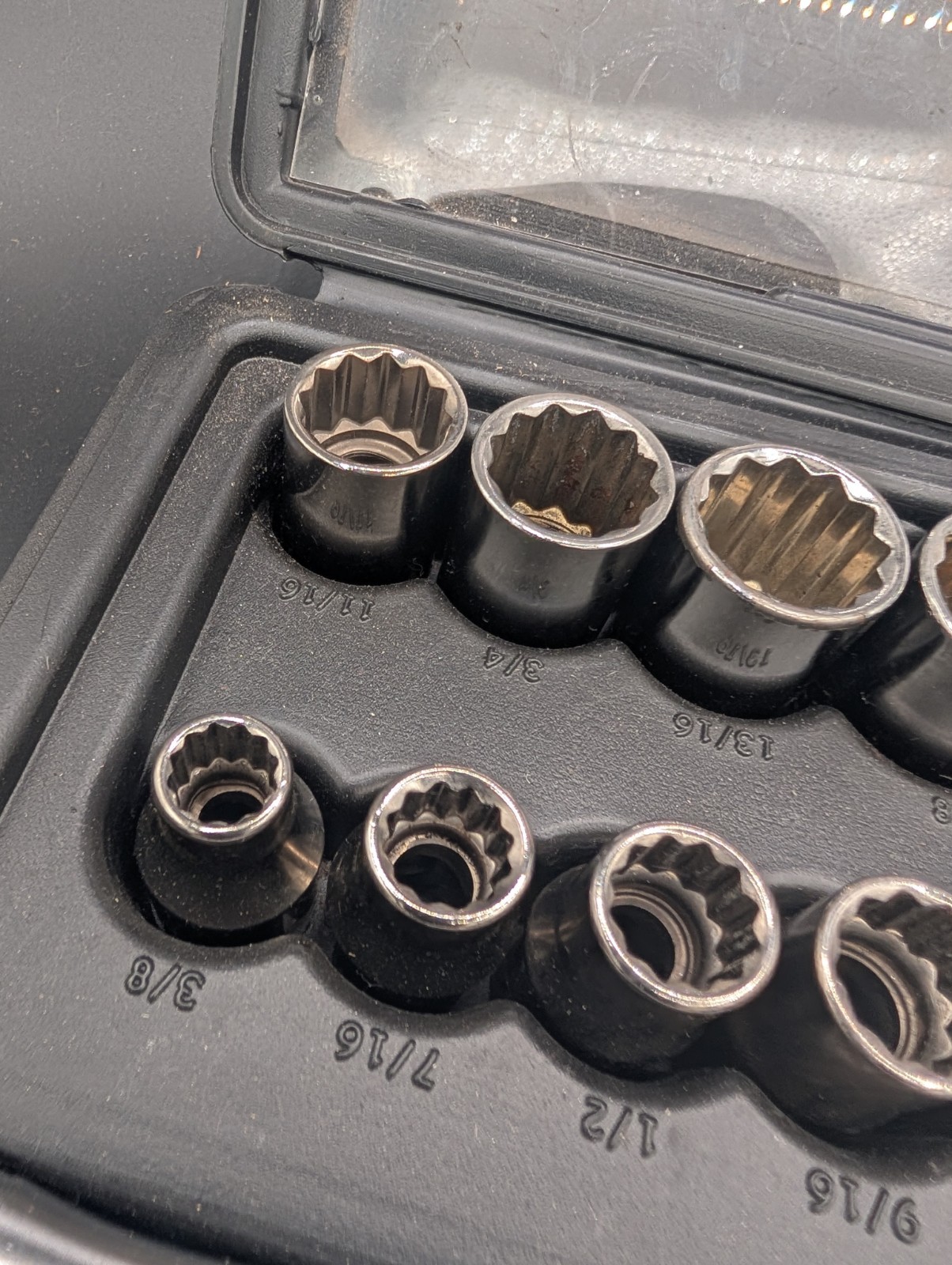 Craftsman 17Pc 1/2″ Drive Ratchet Socket Set Vtg 34830 USA – Read Description