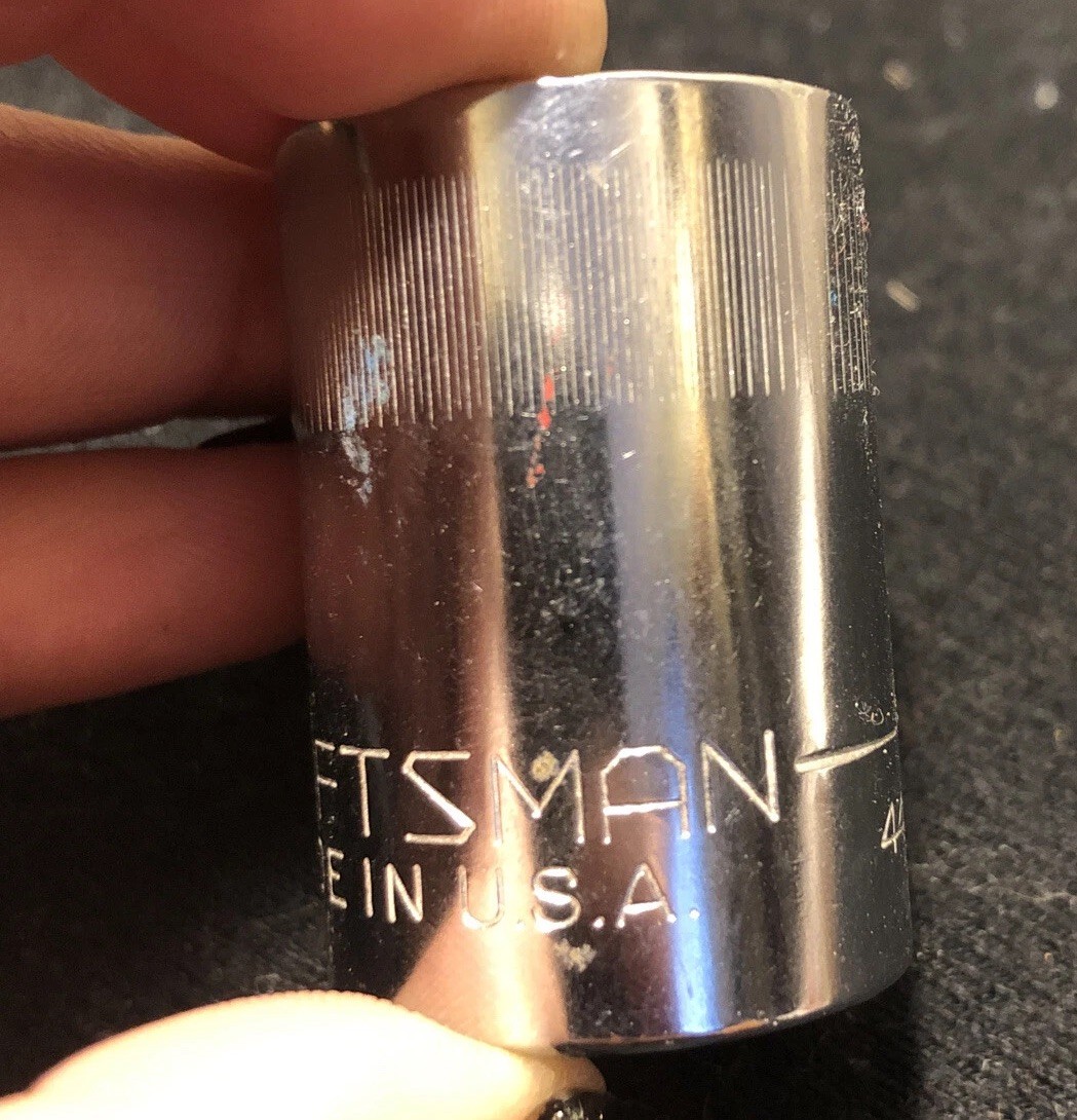 Vintage Craftsman 19mm Socket 1/2” Drive 44238 NOS! USA 🇺🇸 Top Knurl