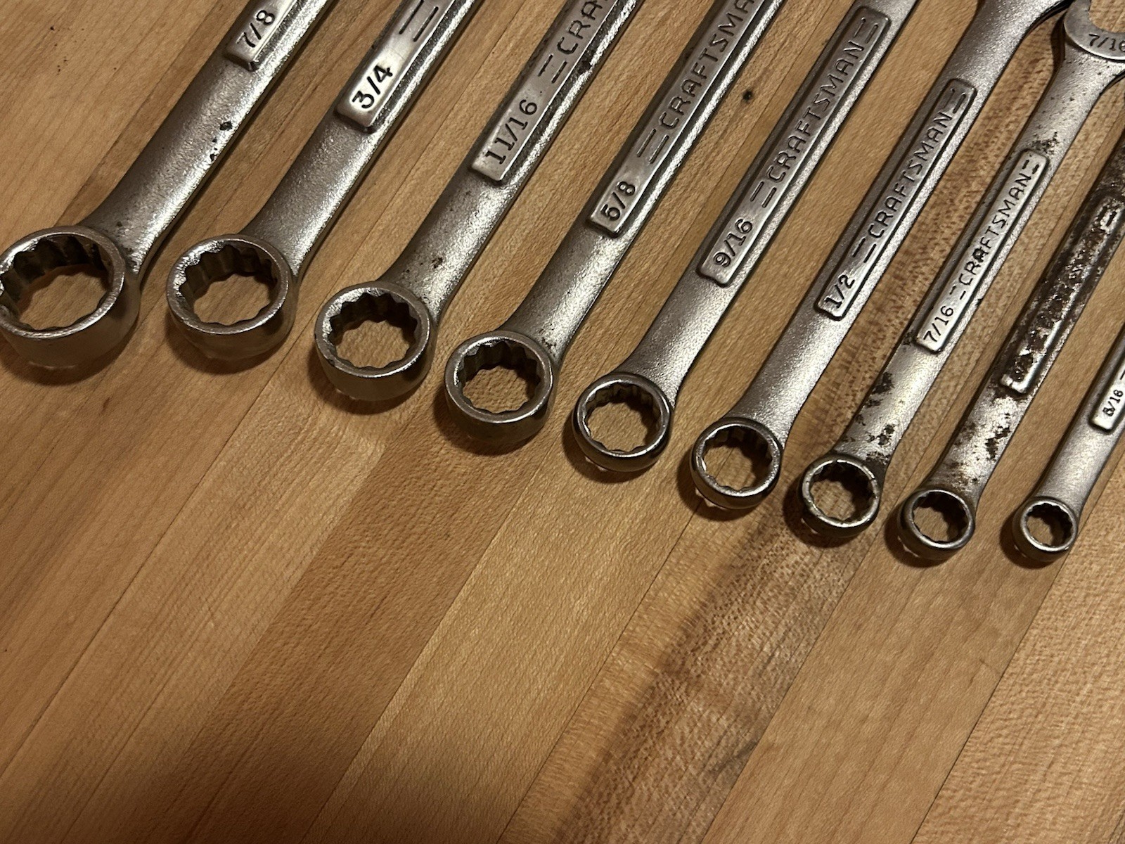 Craftsman USA | 9pc SAE 12 Point Combination VA Wrench Set (5/16” – 7/8”)