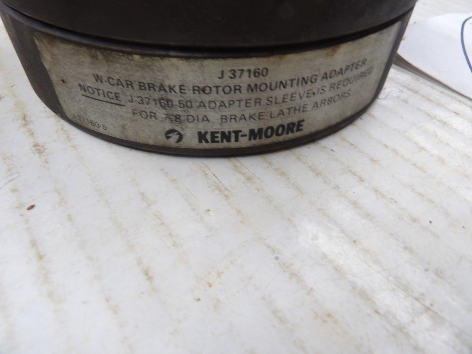 KENT MOORE TOOL J-37160 Brake Lathe Rotor Mounting Adapter