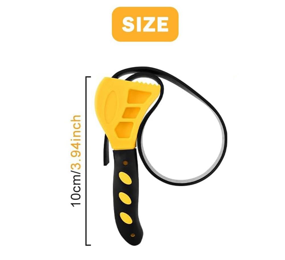 6 Inch Adjustable Strap Wrench Oil Filter Remover Spanner Tool