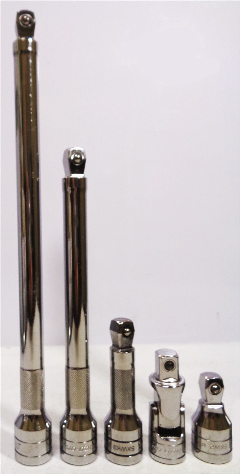 Snap-on ~ 6pc 1/2″ Drive ~ Knurled Socket Extension Lot ~ Wobble & Standard