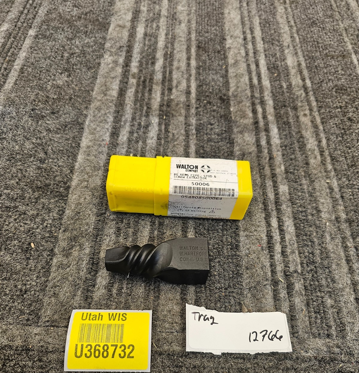 Walton 50006 #6 REPS 4-Point Grip Pipe, Stud, and Screw Extractor – Black Oxide