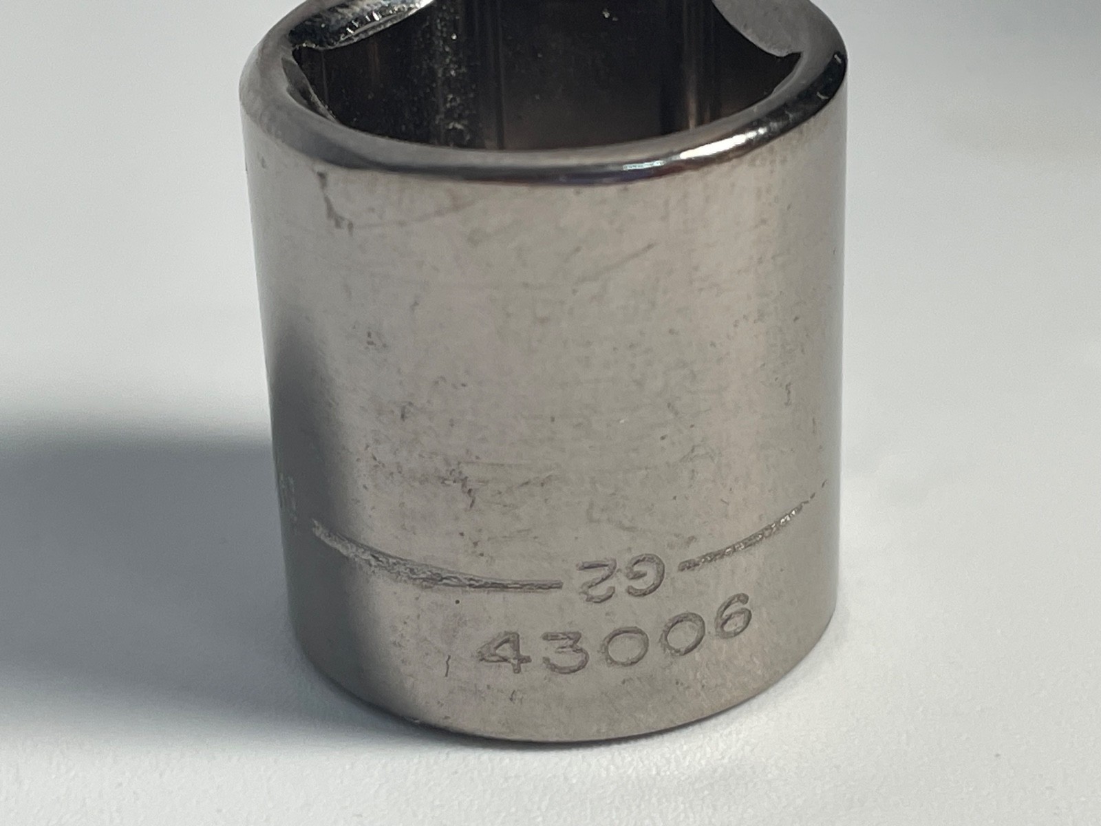 Craftsman 3/8″ Drive 11/16″ 6 Point Shallow Socket SAE G2 43006 USA