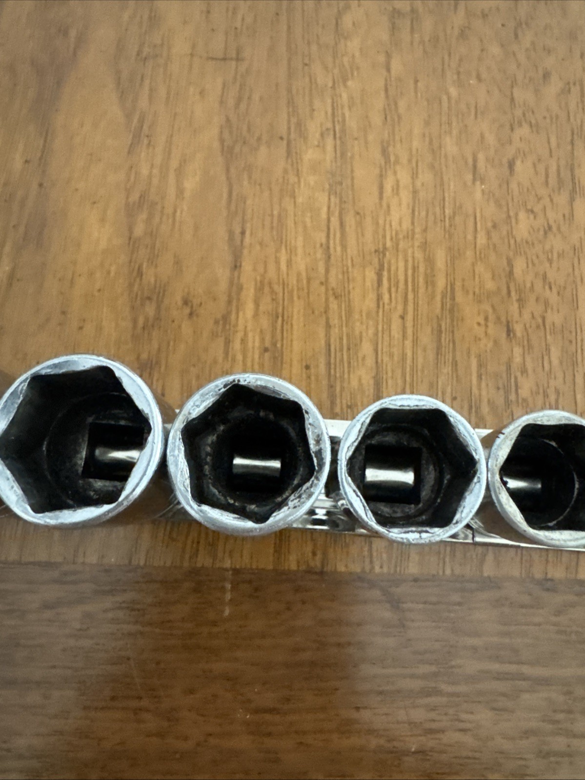 Snap On 3/8″ Drive 10Pc SAE Shallow 6 Pt Chrome Socket 5/16 To 7/8 Read