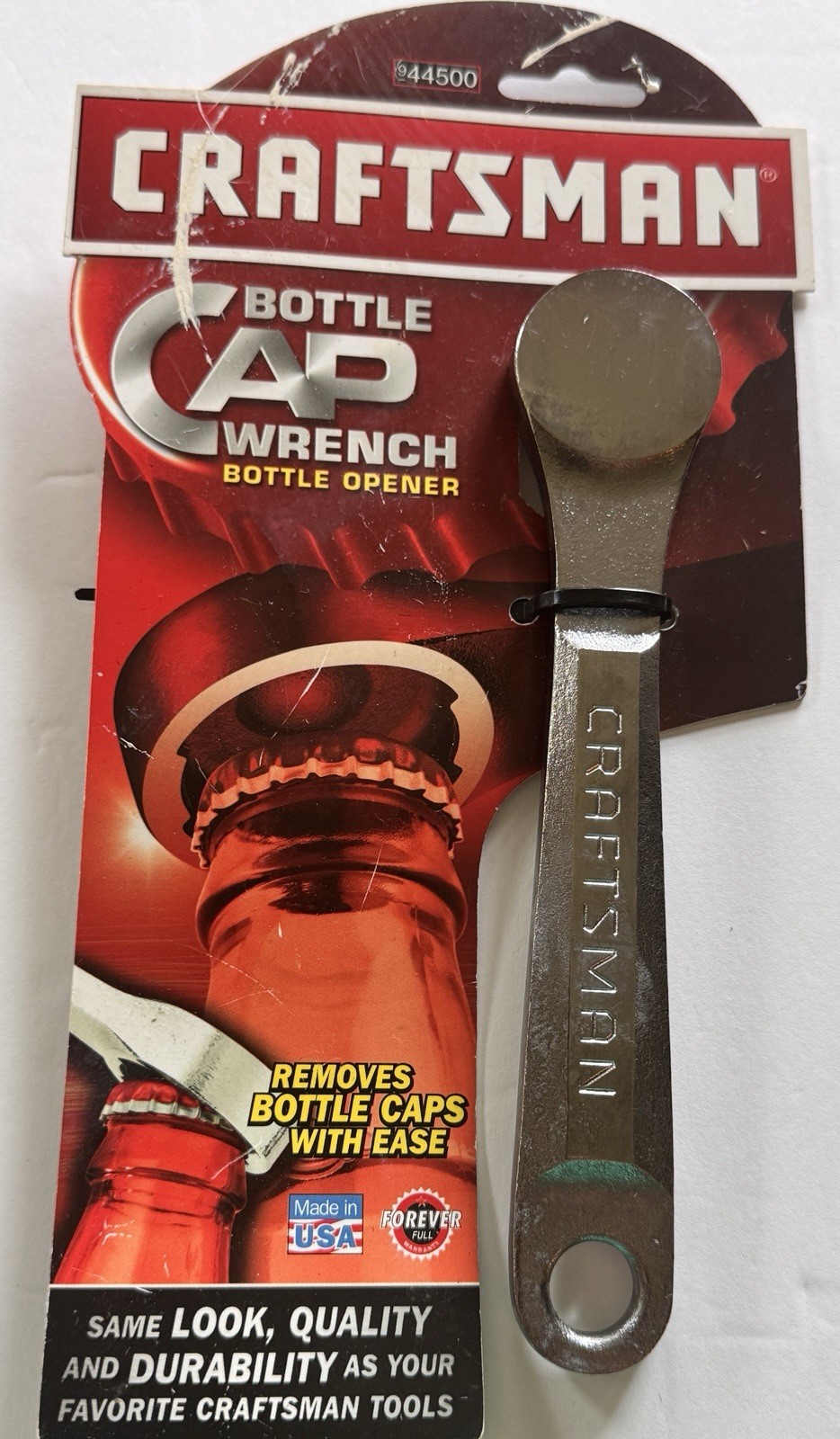 Craftsman 944500 Bottle Cap Wrench Bottle Opener With Card
