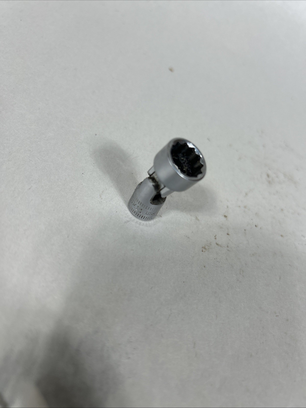 Snap-On Tools 11 Mm 12 Point Universal Socket With 1/4” Drive Short Used TMUM11