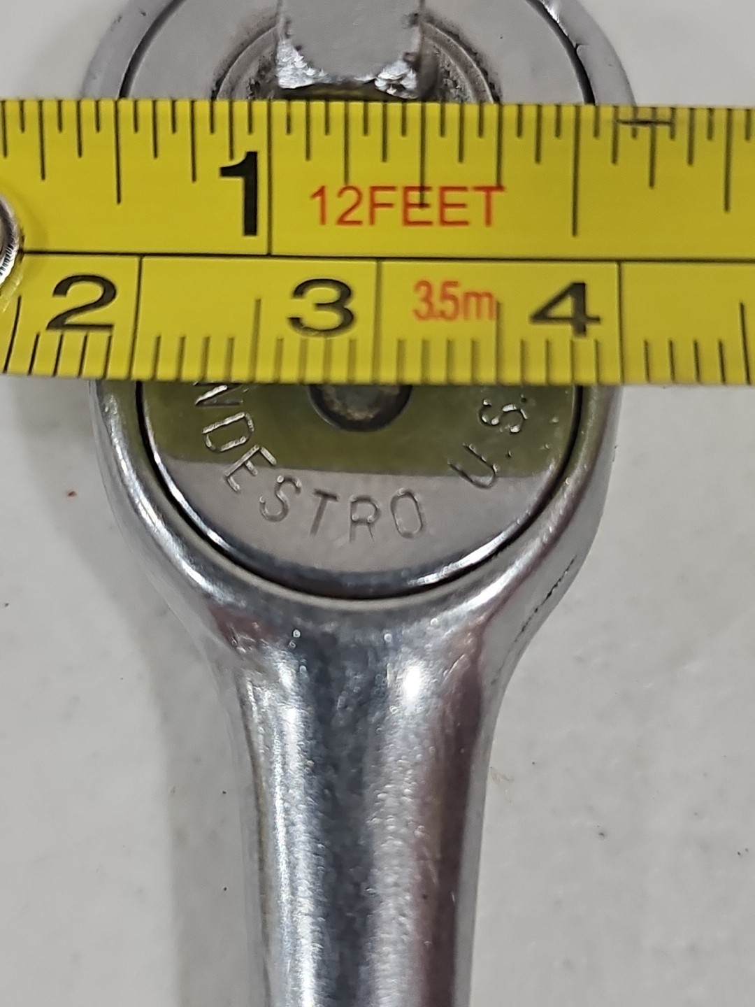 Vintage Indestro 1/4″ Drive Ratchet No. 6072 Made In USA