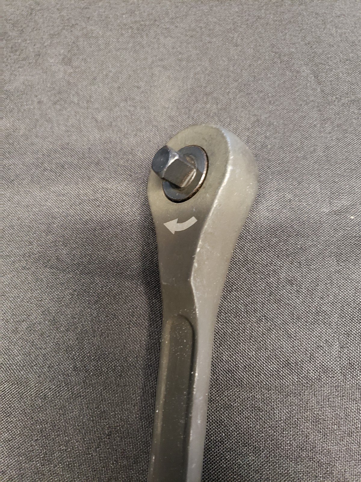 Rare Gearless Podger Spud Ratchet Wrench 3/8″ Drive W Reverse Black Oxide 12″