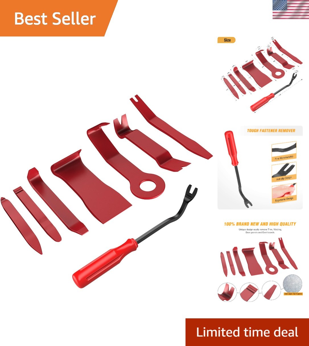 Ergonomic Auto Trim Removal Set – 8PCS for Hassle-Free Car Interior Repairs