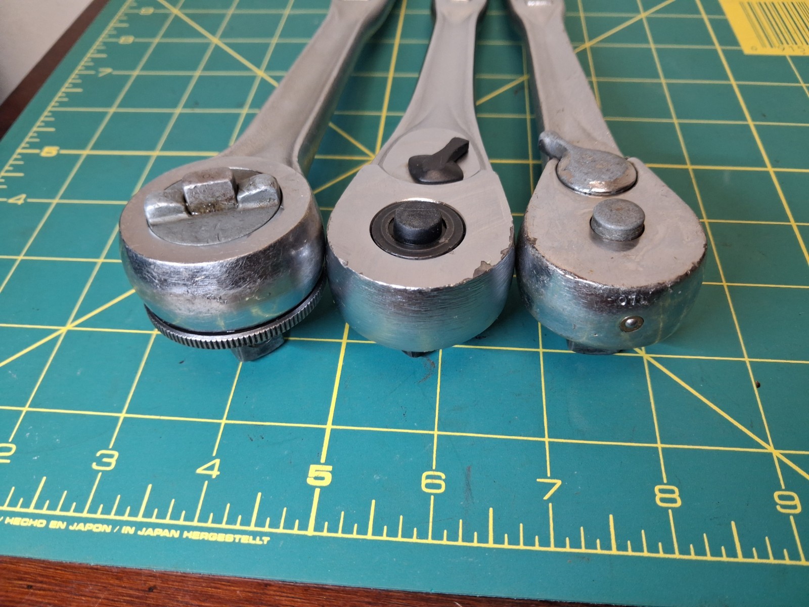 Lot of 3 – 1/2″ drive Craftsman Ratchets,44809,44975,fine Tooth Quick Release