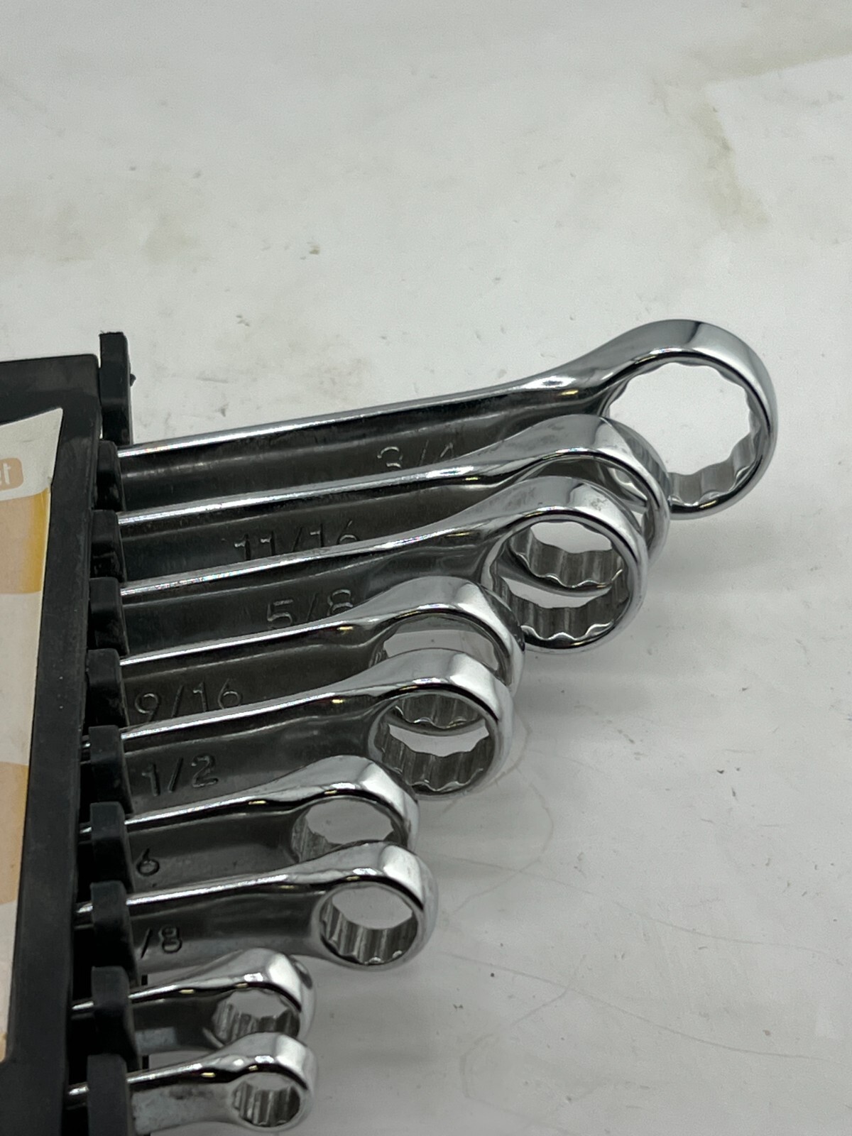 Toolworks Wrench 9 pieces SAE in Mirror Polished Carbon Steel TW124