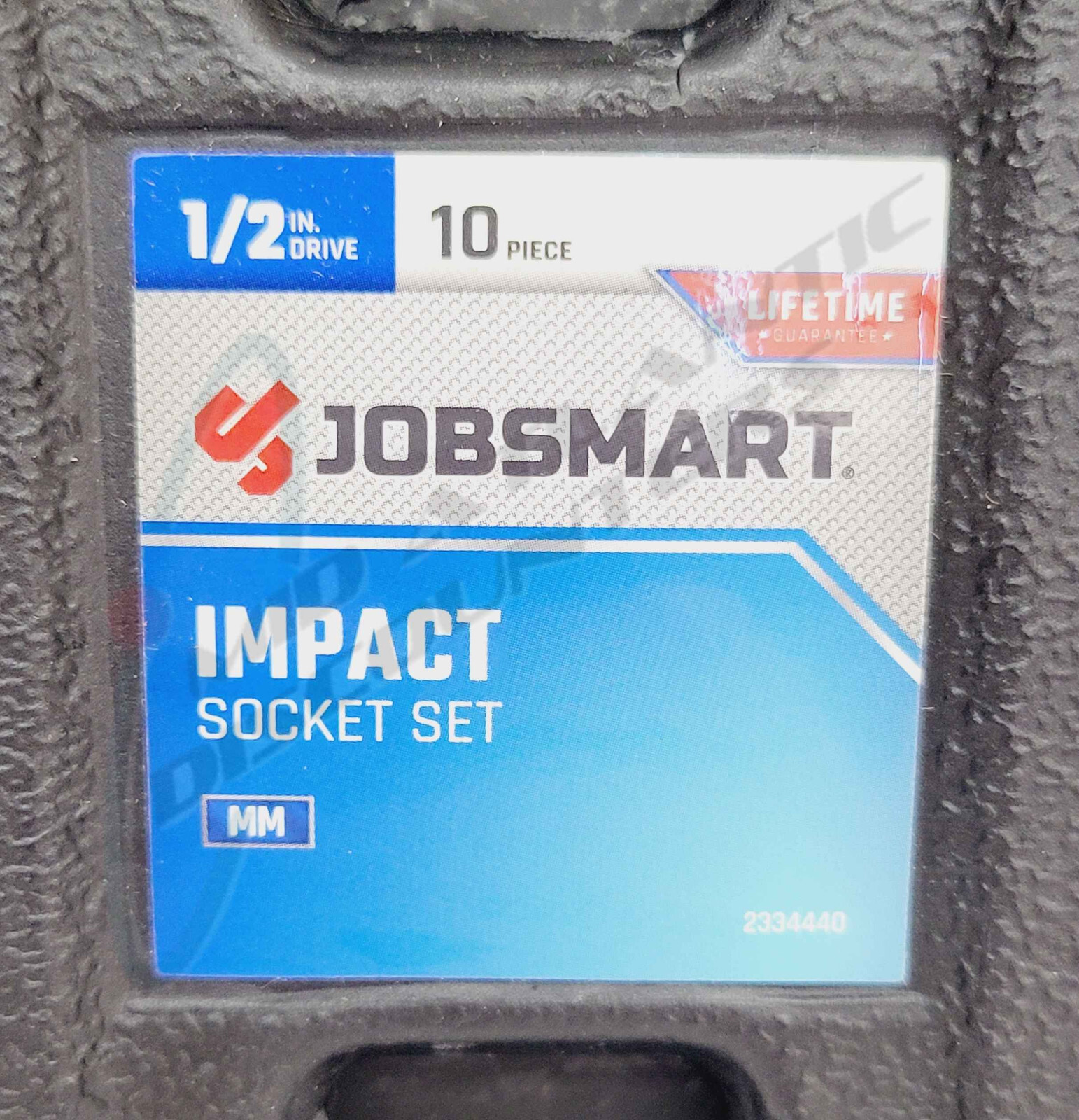 10PC JobSmart 6pt Shallow Metric 1/2″ Drive Impact Socket Set 11-17 19 21 22 24
