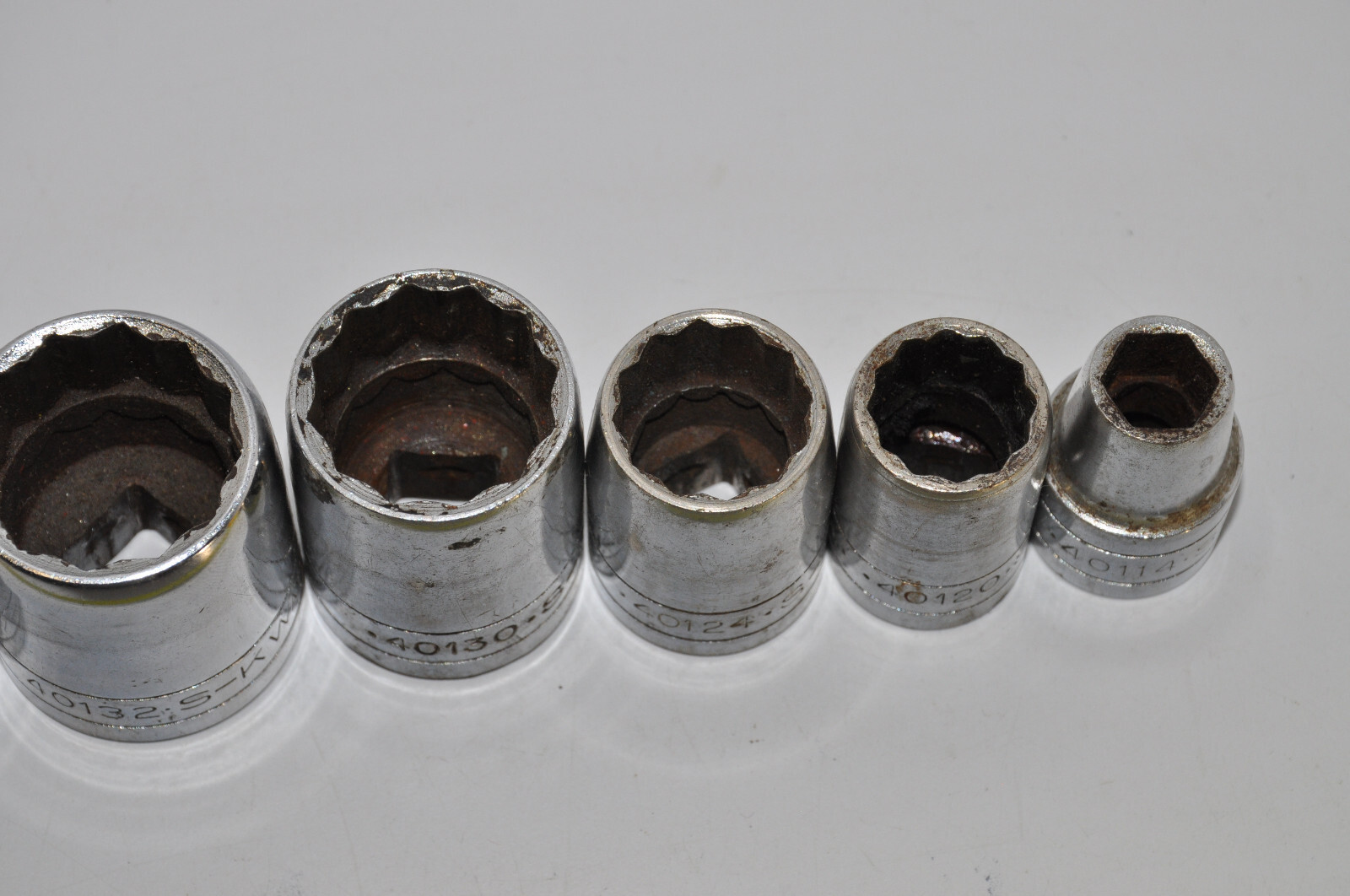 SK Wayne 8pc 1/2″ Drive 12 Point SAE 7/16 to 1-1/4 Shallow Socket Set USA