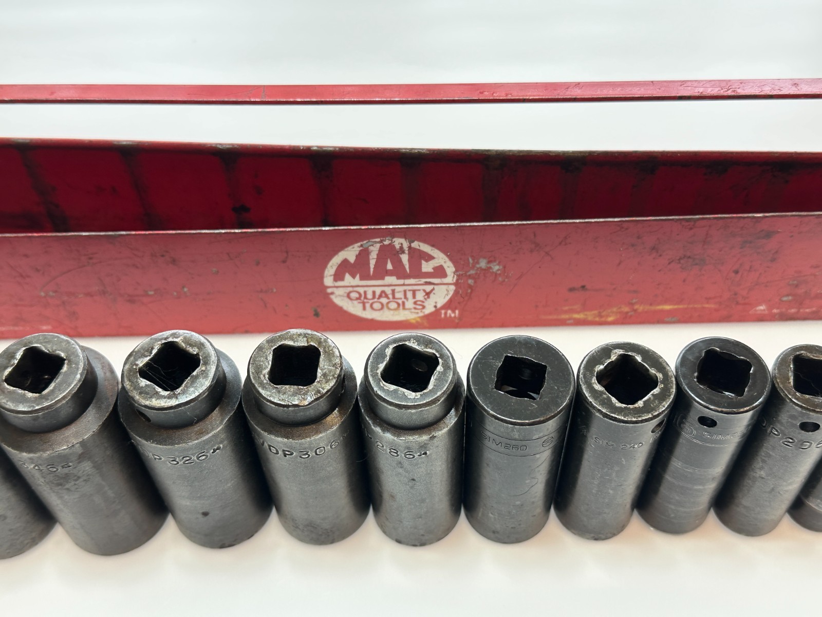 🇺🇸MAC Tools / Snap-On 13pc 7/16 to 1-1/4” SAE Deep Impact Socket Set, 1/2” Dr.