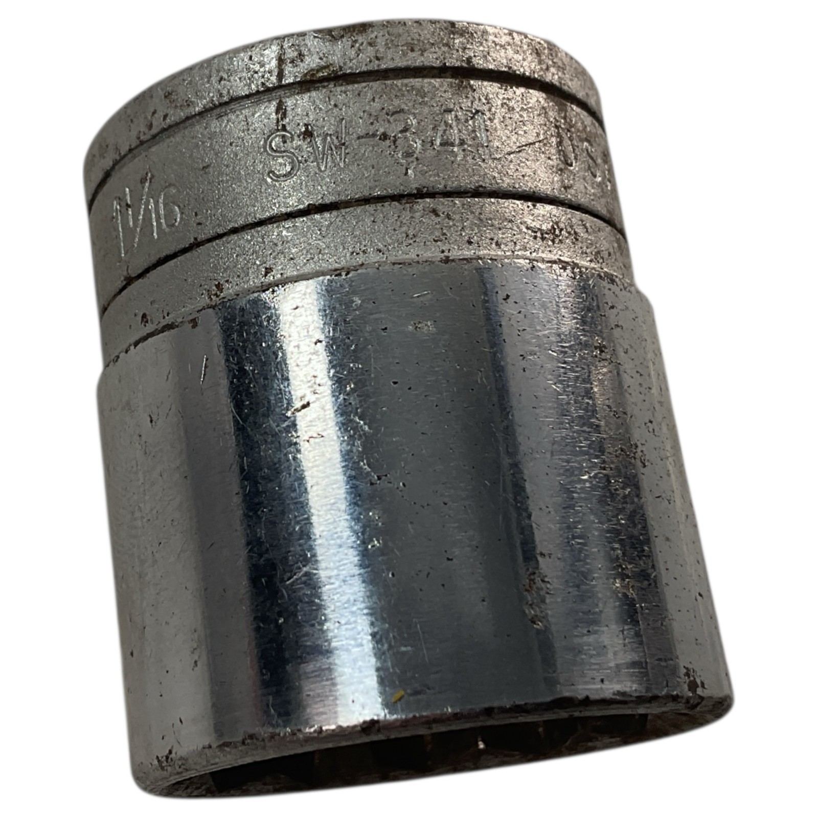 Snap-On Socket 1-1/16″ SW341 1/2″ Drive 12 Pt As Pictured Mechanic Tool USA