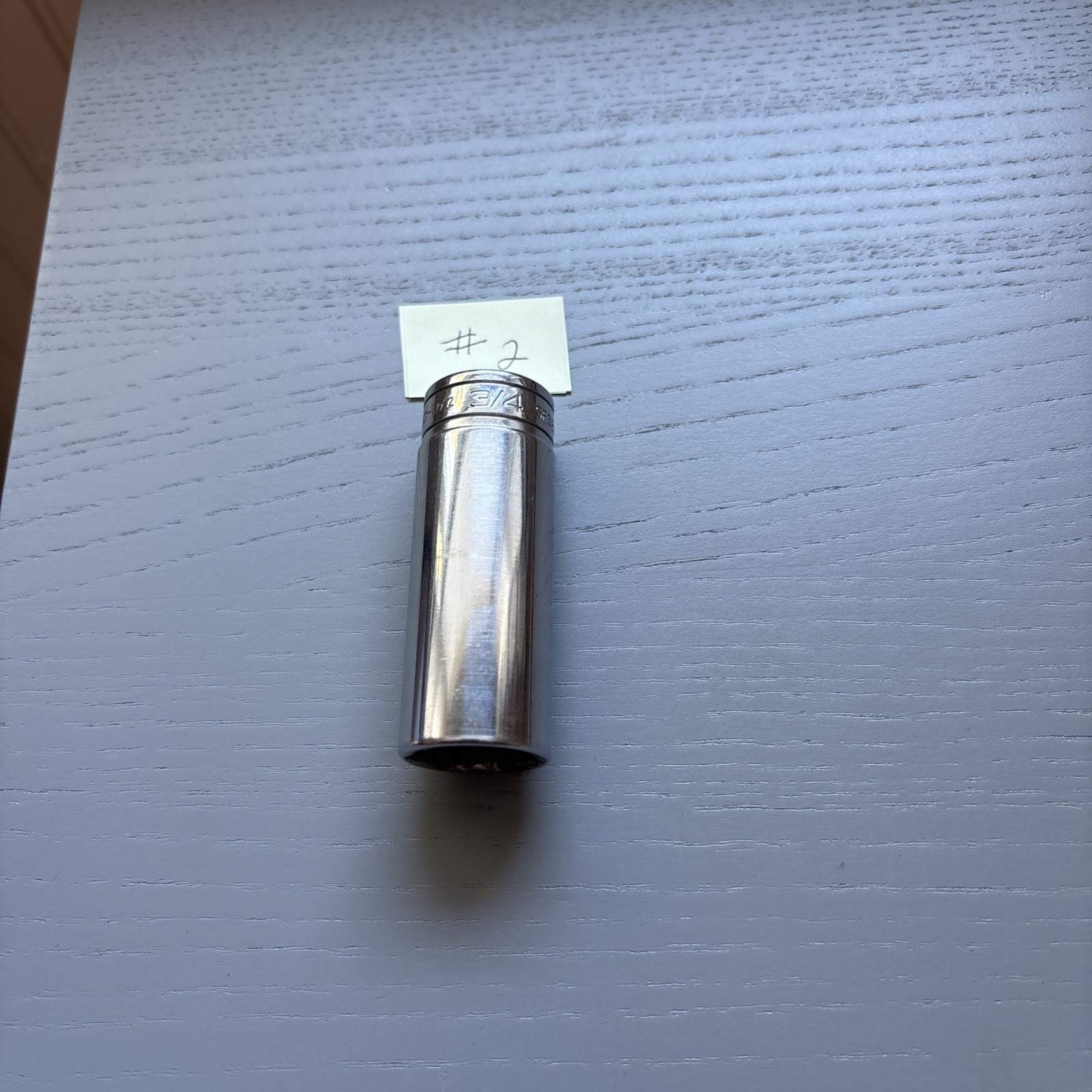 Snap-On #SFS241 3/4″ Chrome Deep Socket 3/8″ Drive 6PT SAE Ships Fast And Free